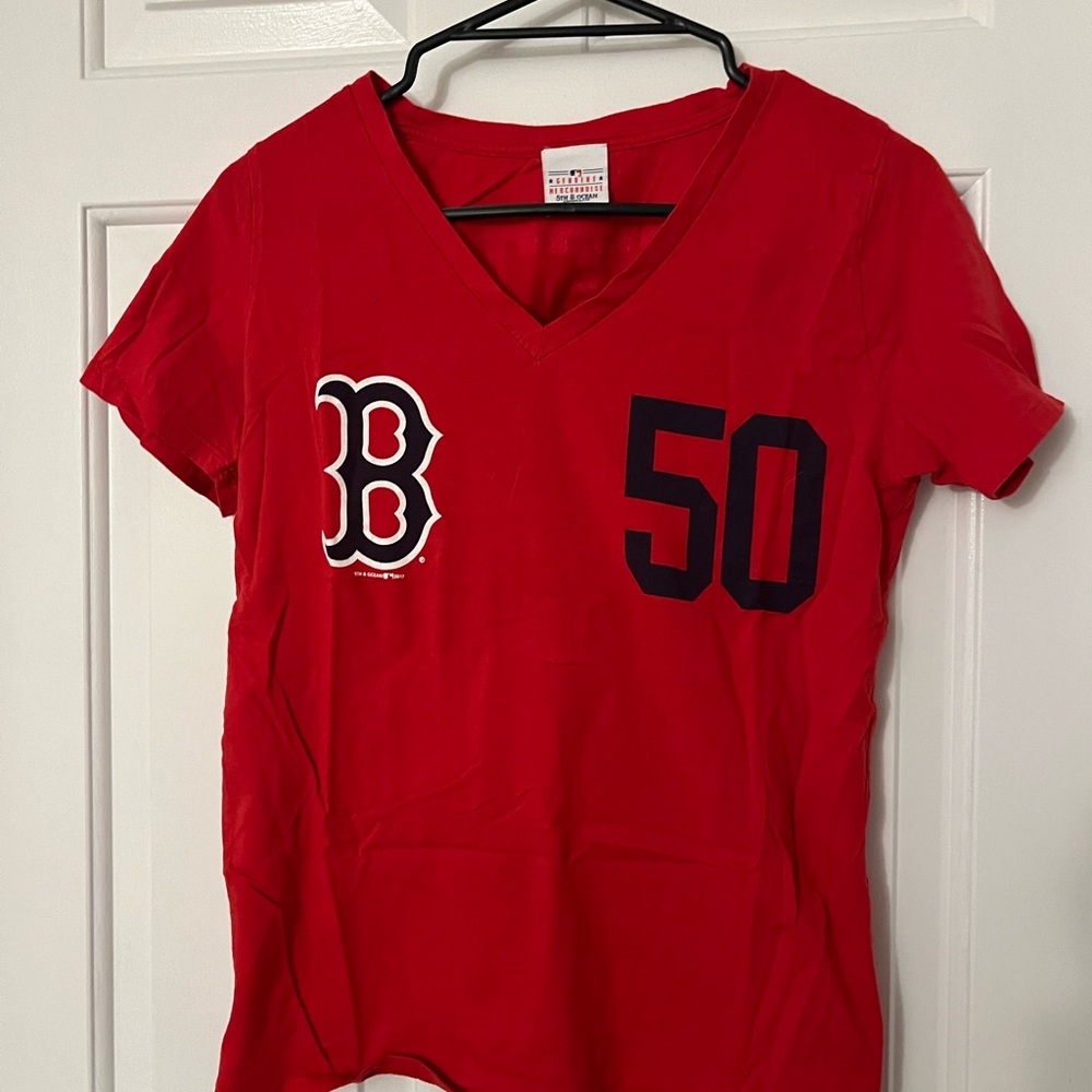 Mookie Betts Women’s V-Neck Boston Red Sox